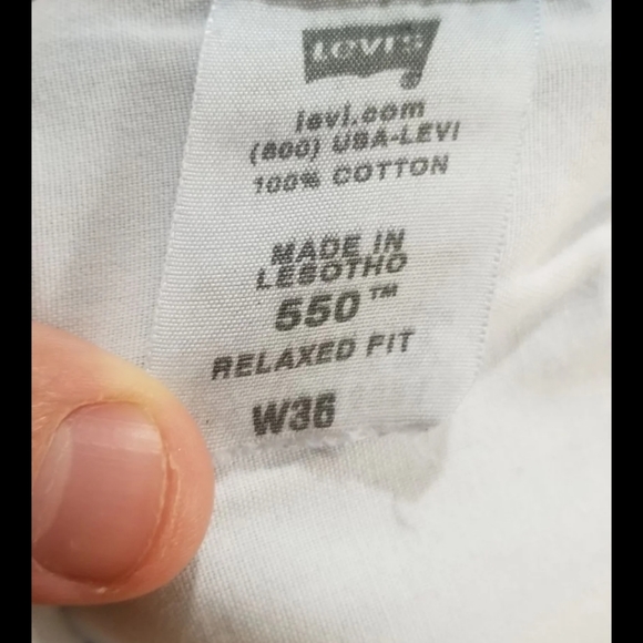 Levi's High Waist Denim Shorts Relaxed Fit W36 - Picture 9 of 9